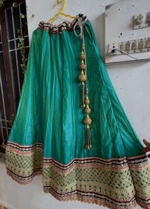 Beautiful Teal Lehenga Skirt