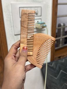 coins only Wooden Combs Set