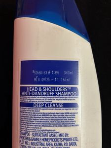 340 ml Head &amp; Shoulders Oily Sticky Dandruff Shamp