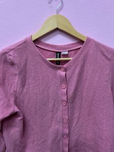Pink Cardigan - Stylish Layer
