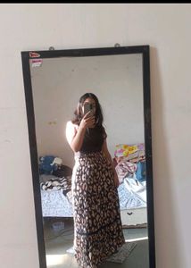 Leopard Print Skirt