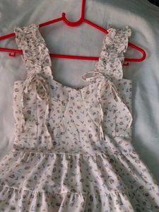Flowy Floral Print Mini Dress