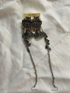 Antique Oxidized Silver Earrings