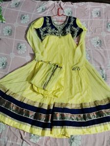 Yellow Anarkali Dress