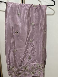 Embroidered Lavender Kurta set with Dupatta