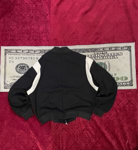 Black &amp; White Bomber Jacket