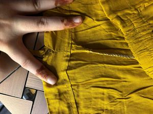 Stylish Yellow Printed Kurta Set
