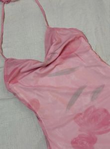 Pretty Pink Floral Slip Dress