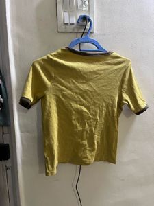 Yellow Ringer Tee