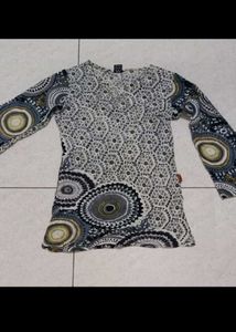 Printed Long Sleeve Top