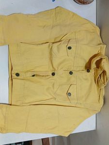 Stylish Yellow Denim Jacket