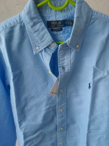 NEW Blue Polo Ralph Lauren OXFORD Shirt