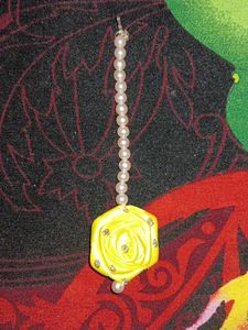 pack of 6,Haldi Yellow Floral Hair Accessory Set