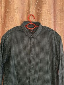 Men's Geometric Print Button-Down Shirt