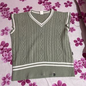 Preppy Cable Knit Sweater Vest