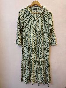 Geometric Print Shirt Dress