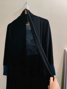 Elegant Black Shrug with Lace Details