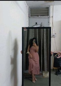 Dusty Rose Classic Date Dress
