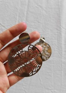Unique Round Cutout Earrings