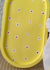 Handmade Yellow Floral Trinket Tray 💛