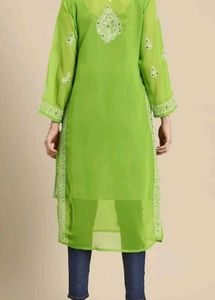 Beautiful Green Chikankari Kurta