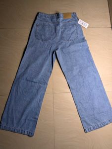 Ripped Wide-Leg Jeans