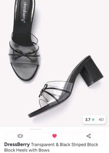 DressBerry Transparent Block Heels