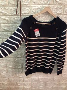 Striped Knit Pullover Sweater🇺🇸