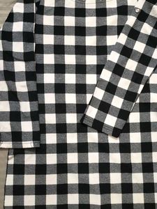 Checkered Long Sleeve Top