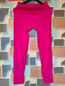 Hot Pink Pearl Detail Leggings
