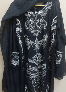 Elegant Black Embroiderd suit