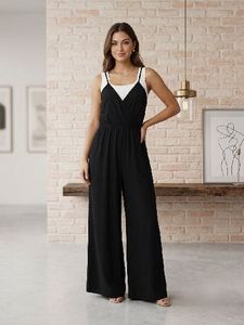Elegant Black Wide-Leg Jumpsuit