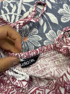 zudio Boho Print Tiered Summer top
