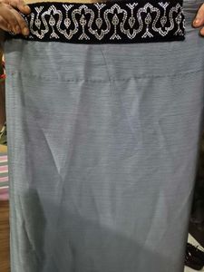 Black Velvet Embroidered Saree(negotiable)