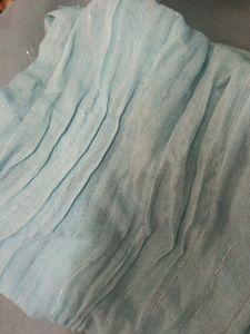 Light Blue Scarf with Silver Sparkle
