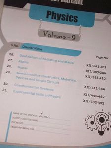 Milestone Academy Physics Class 12th