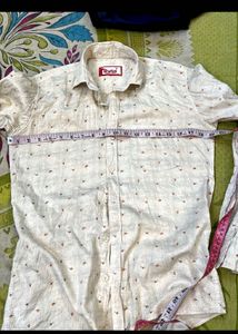 cotton Button-Up Shirt for Men