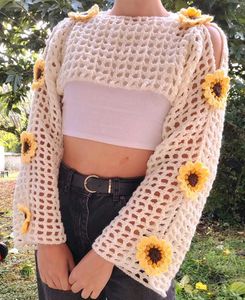 Crochet Flower Shrug