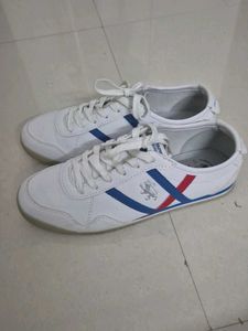 Red Tape White Sneakers (Onitsuka Dupes)