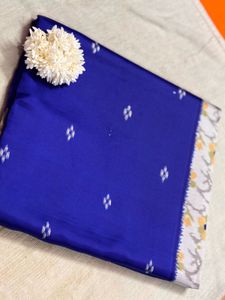 Elegant Blue Patterned Saree