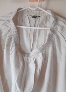 Vintage Cream Khadi fabric embroidered Pant