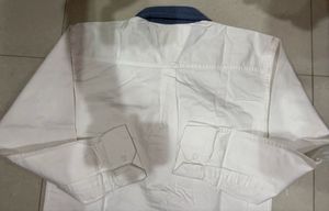 Men's White Denim Pocket Shirt