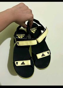 Brand New Adidas Black & Yellow Sandals