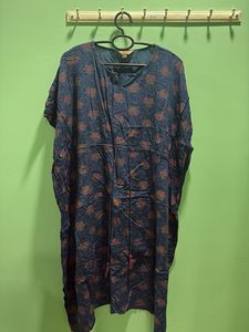 Boho Floral Print Kaftan Kurta