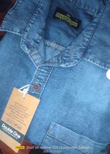 Classic Blue Denim Shirt for Men