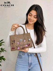 Coach Cherry Embroidered Handbag CARGO TOTE ( COPY