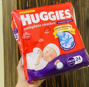 4 packs of Huggies Pants With 3 Diapers Free