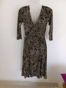 Floral Print Wrap Dress