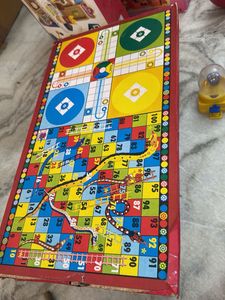 Classic Snakes and Ladders Game Board