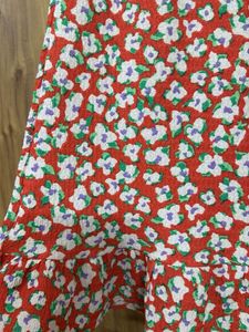 Floral Print Wrap Midi Skirt